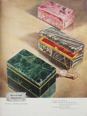 Русские самоцветы. Камнерезные, янтарные, филигранные, ювелирные изделия. Каталог / Оформ. С.Б. Телингатера.